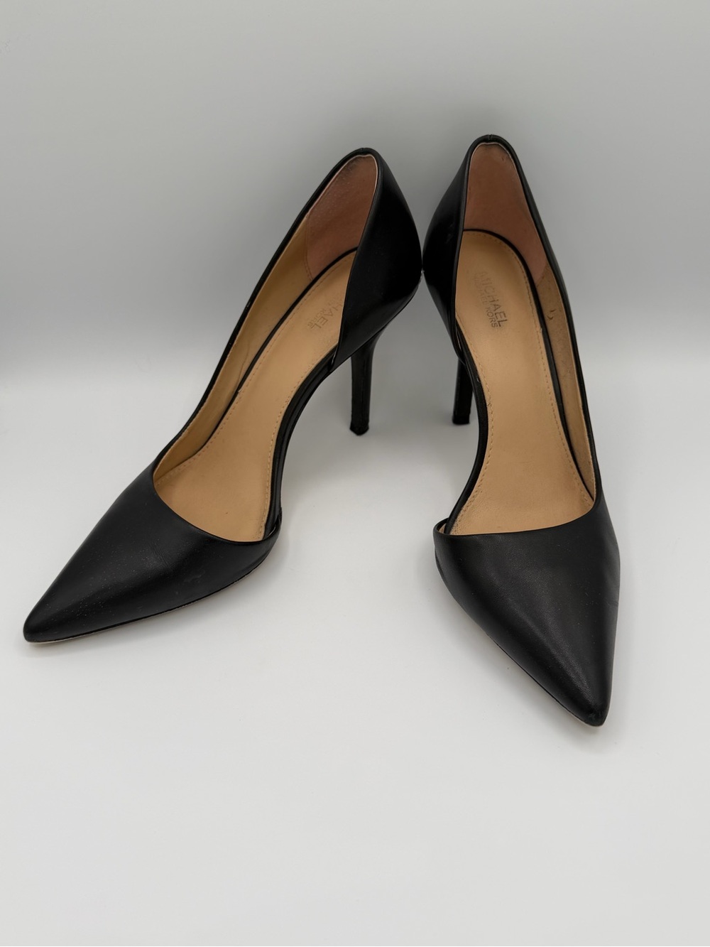 Michael Kors Black Pointed-Toe High Heel Pumps